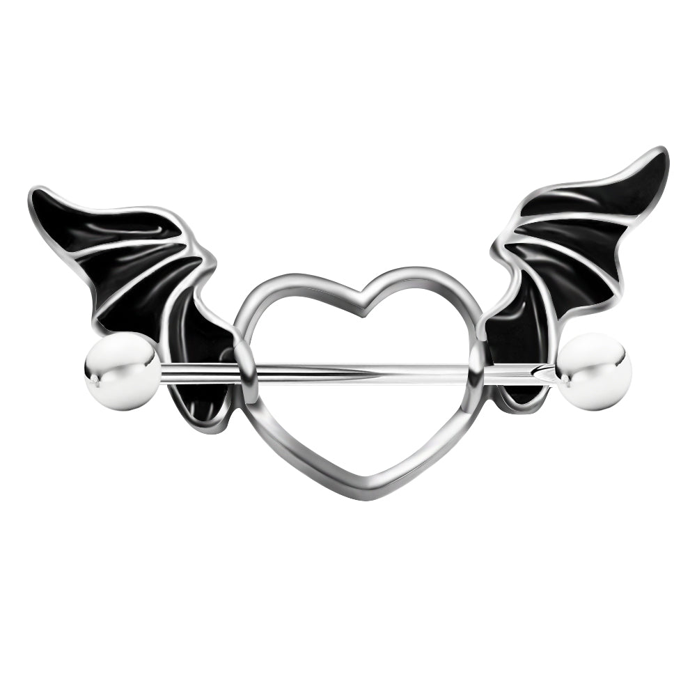  IrbingNii Stainless Steel Heart Nipple Rings Nipple