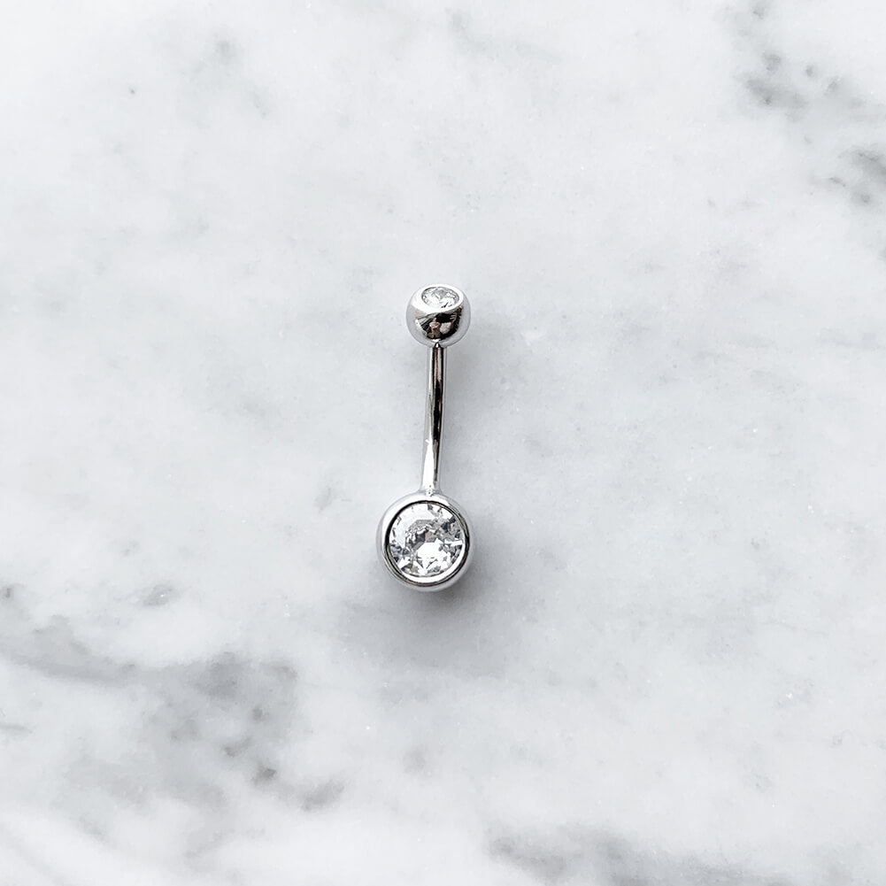 𝘾𝘽, Silver Baddie Belly Ring