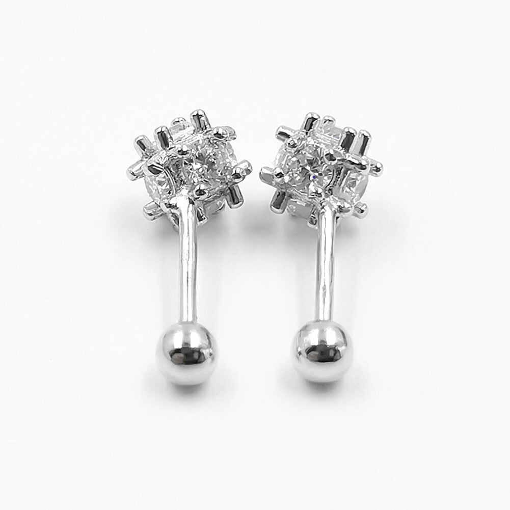 Titanium 3mm Prong Set Premium Gemstone 16g 5/16